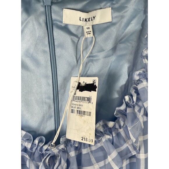 LIKELY Lula Mini Dress In Blue Bell Sz 10 New - Picture 8 of 12